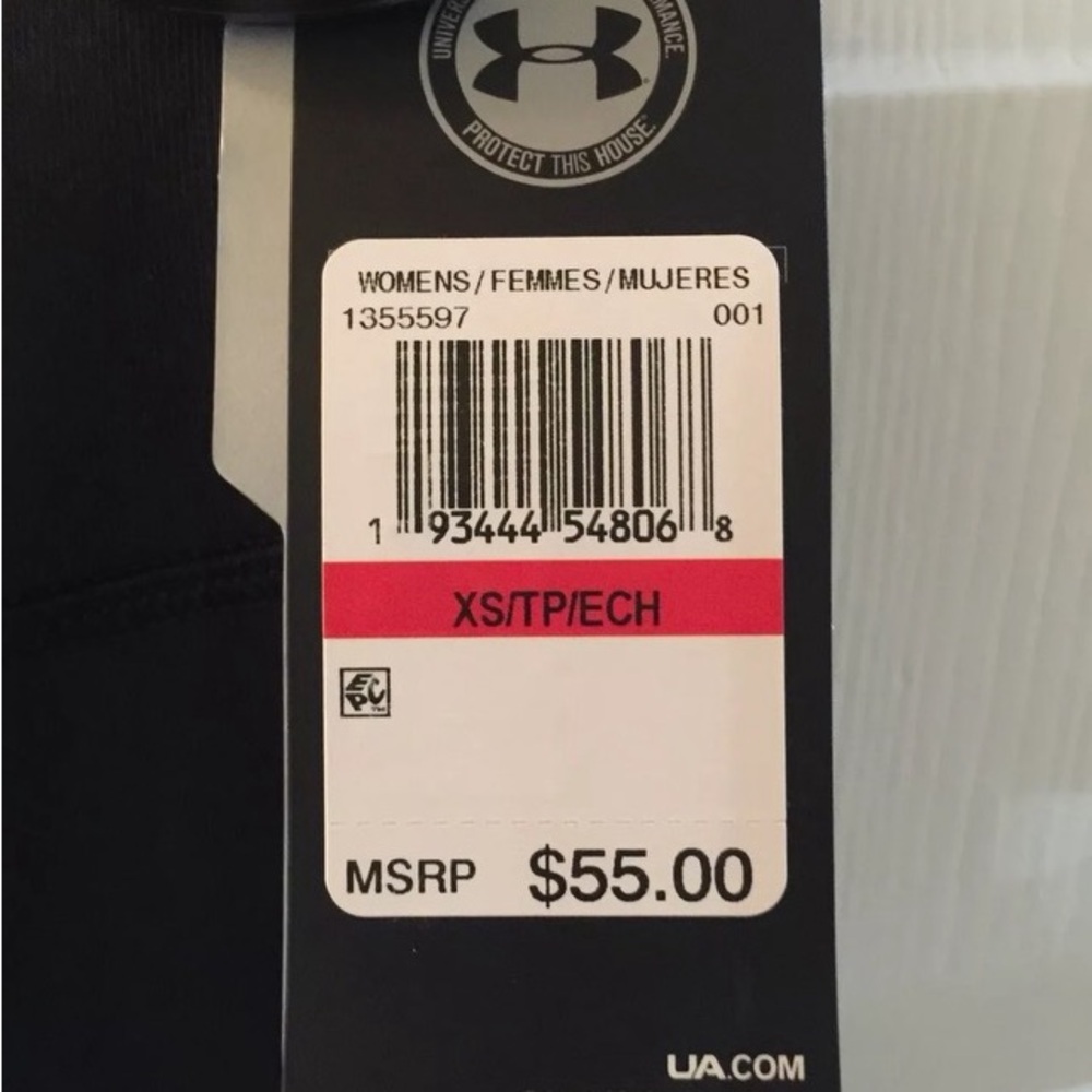Under Armour Leggings pants Graphic Taping Sides NWT new women’s - Picture 9 of 12